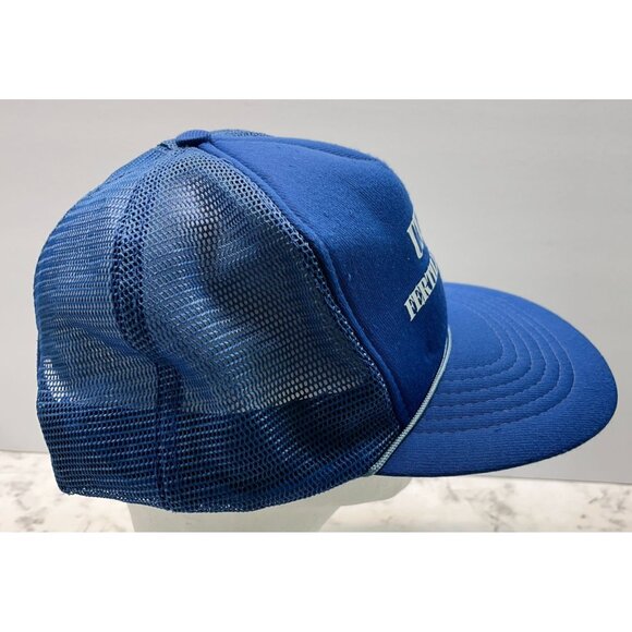 Union Fertilizer Inc Snapback Hat Blue Baseball Cap Capital Mesh Back - Picture 5 of 11